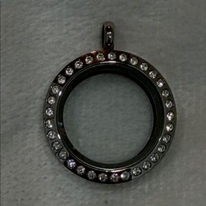 Origami Owl Floating Charm Holder Crystal Locket